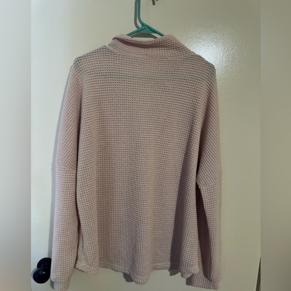Women's Cream Waffle Knit Top - Picture 6 of 6